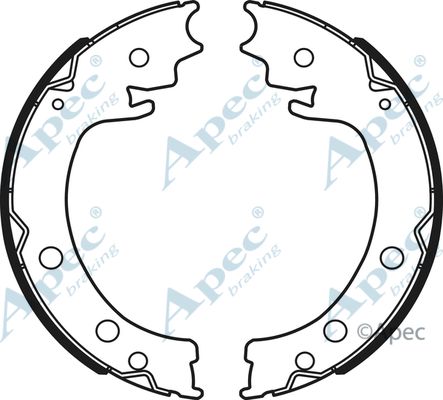 APEC BRAKING Bremžu loku kompl., Stāvbremze SHU791